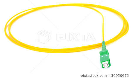 Fiber optic isolated on the white background Fiber optic isolated on the white background 34950673