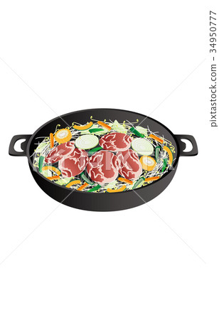 Today's rice Genghis Khan pot 34950777