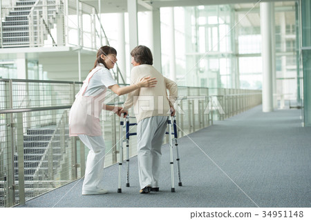 Nursing care rehabilitation hospital caregiver medical image Nursing care rehabilitation hospital caregiver medical image 34951148