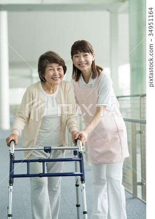 Nursing care rehabilitation hospital caregiver medical image 34951164
