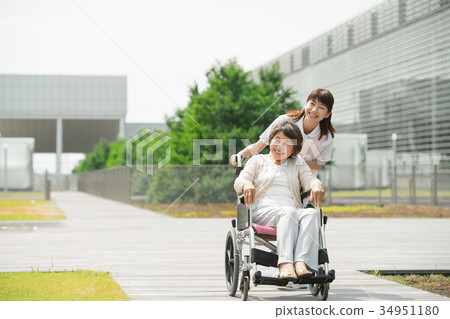 Care Hospital Caregiver Wheelchair Medical Image Care Hospital Caregiver Wheelchair Medical Image 34951180