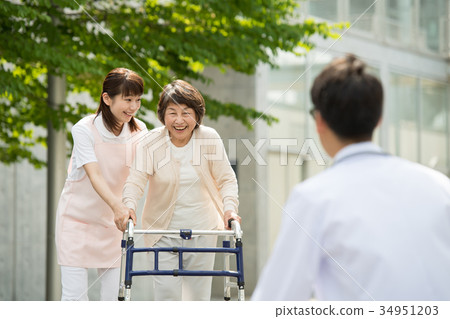 Nursing care rehabilitation hospital caregiver medical image 34951203
