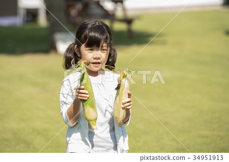 Family agriculture vegetables field children family 34951913