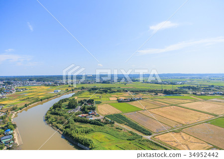Ichihara City Kokubundai Aishi Ariki Murakami Imatori附近的鳥瞰圖 34952442