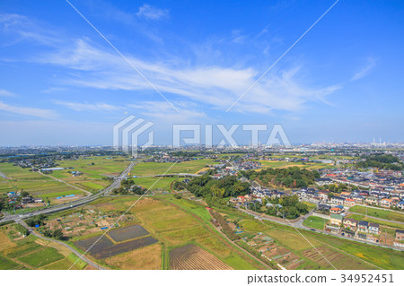 Ichihara City Kokubundai Aishi Ariki Murakami Imatori附近的鳥瞰圖 Ichihara City Kokubundai Aishi Ariki Murakami Imatori附近的鳥瞰圖 34952451