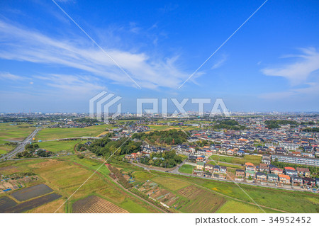 Ichihara City Kokubundai Aishi Ariki Murakami Aerial view near Imatori Ichihara City Kokubundai Aishi Ariki Murakami Aerial view near Imatori 34952452