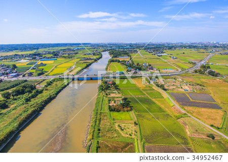 Ichihara City Kokubundai Aishi Ariki Murakami Imatori附近的鳥瞰圖 34952467