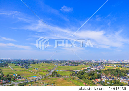 Ichihara City Kokubundai Aishi Ariki Murakami Imatori附近的鳥瞰圖 34952486