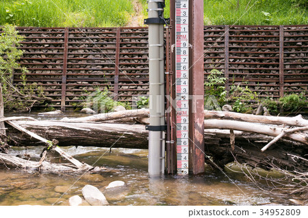 Water level gauge / Disaster prevention image Water level gauge / Disaster prevention image 34952809
