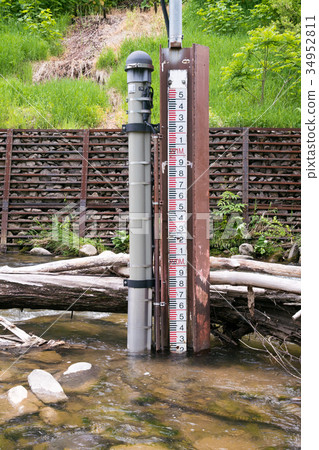 Water level gauge / Disaster prevention image Water level gauge / Disaster prevention image 34952811