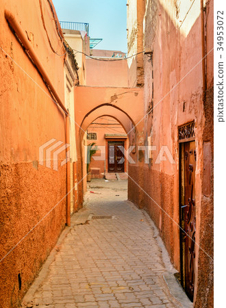 On the street in medina. Marrakesh. Morocco 34953072