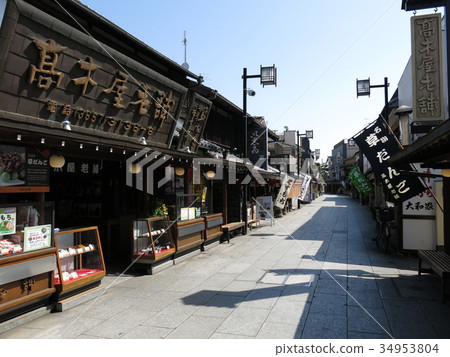Shopping street in front of Shibamata Teshakutenmon 34953804