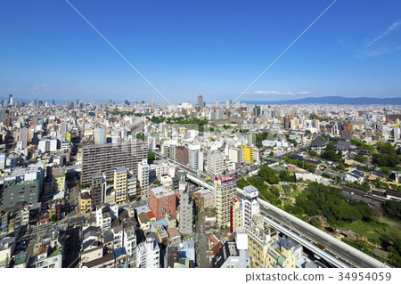 Townscape of Osaka seen from Tsutenkaku 34954059