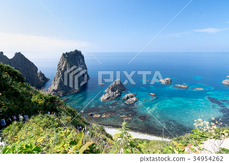 翡翠藍海和島根海岸/北海道Shakotancho 34954262