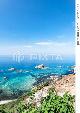 翡翠藍海和島根海岸/北海道Shakotancho 34954267