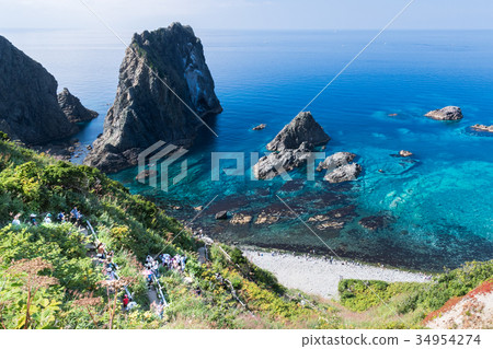 翡翠藍海和島根海岸/北海道Shakotancho 34954274