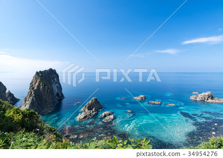 翡翠藍海和島根海岸/北海道Shakotancho 34954276
