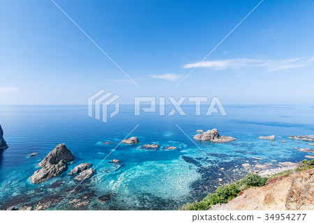 翡翠藍海和島根海岸/北海道Shakotancho 34954277