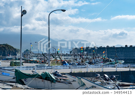 Hokkaido fishing port / Hokkaido Shakotancho Hokkaido fishing port / Hokkaido Shakotancho 34954413