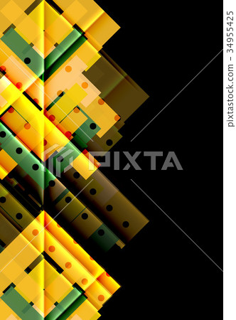 Color arrows on black background 34955425