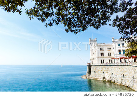 Miramare castle on the gulf of Trieste, Italy Miramare castle on the gulf of Trieste, Italy 34956720