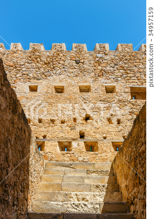 historic venetian fort of Kazarma. Sitia, Crete historic venetian fort of Kazarma. Sitia, Crete 34957159