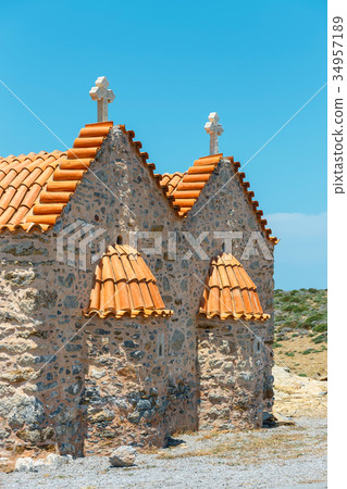 Monastery of Toplou near Vai beach Monastery of Toplou near Vai beach 34957189