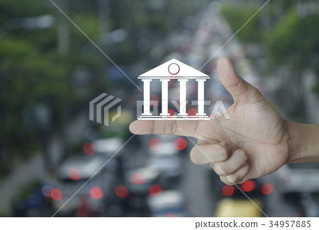 Business banking online concept 34957885