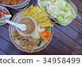 Cuisine Thai food on table 34958499