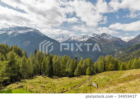 Mountains landscape in Austrian Alps. 34959437