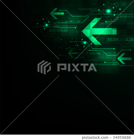 The process of digital data into the future. - Stock Illustration ...