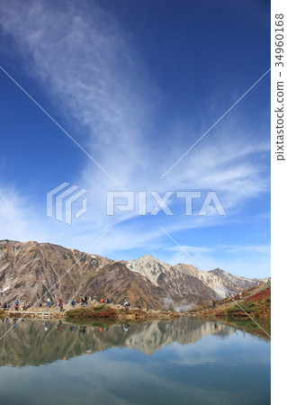 秋天的天空和山 34960168