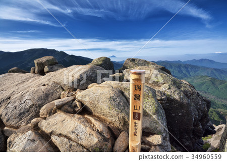 從山頂看富士山。 34960559