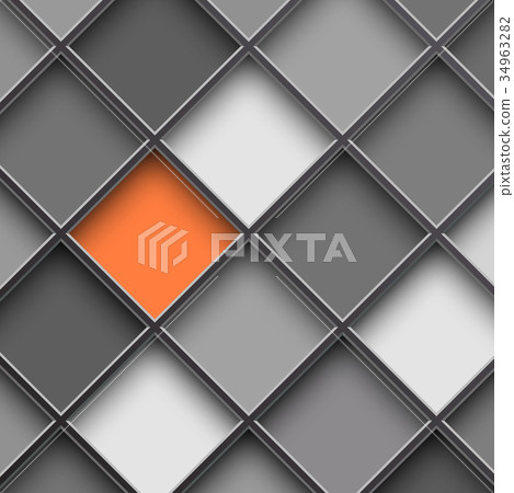 Monochrome square cells 34963282