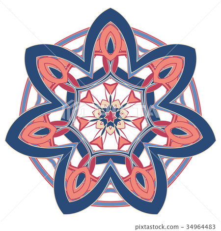 Aribic Colorful Mandala. Ethnic tribal ornaments Aribic Colorful Mandala. Ethnic tribal ornaments 34964483