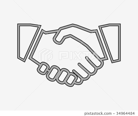 Business handshake icon Business handshake icon 34964484