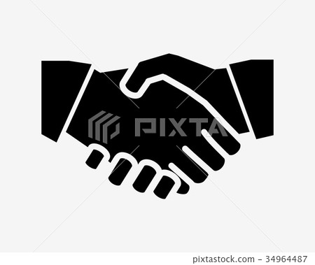 Business handshake icon 34964487
