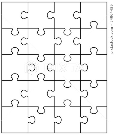separate parts of puzzle separate parts of puzzle 34964489