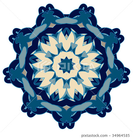 Aribic Colorful Mandala. Ethnic tribal ornaments Aribic Colorful Mandala. Ethnic tribal ornaments 34964585