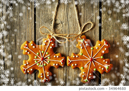 Christmas homemade gingerbread cookies 34964680