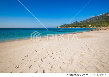 beach bay in Portinho da Arrabida, Portugal beach bay in Portinho da Arrabida, Portugal 34964954