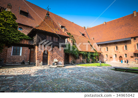 Malbork Castle at Nogat River in Poland, Europe 34965042