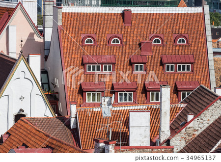 View of the old town (Tallinn, Estonia) 34965137