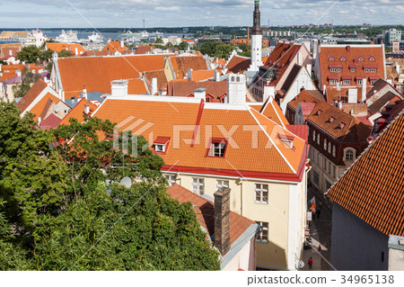 View of the old town (Tallinn, Estonia) 34965138