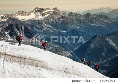Mont Blanc, Chamonix, French Alps. France.  34965194