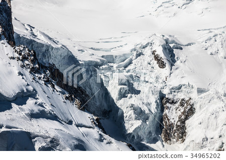 View of Mont Blanc mountain range from Aiguille View of Mont Blanc mountain range from Aiguille 34965202