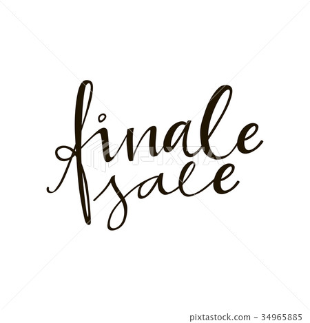 Finale Sale phrase. Vector ad illustration 34965885