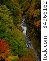 Autumn leaves in Fukushima Nakatsugawa Valley 34966162