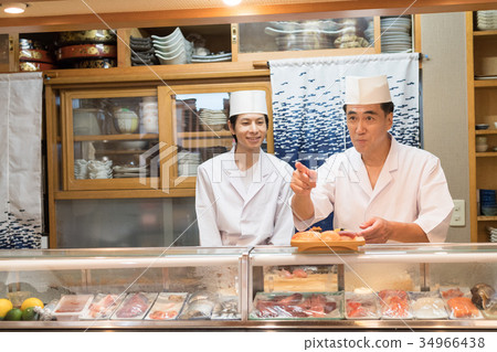 壽司餐廳廚師餐廳圖像 34966438