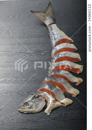 Hokkaido fresh salmon 34966518
